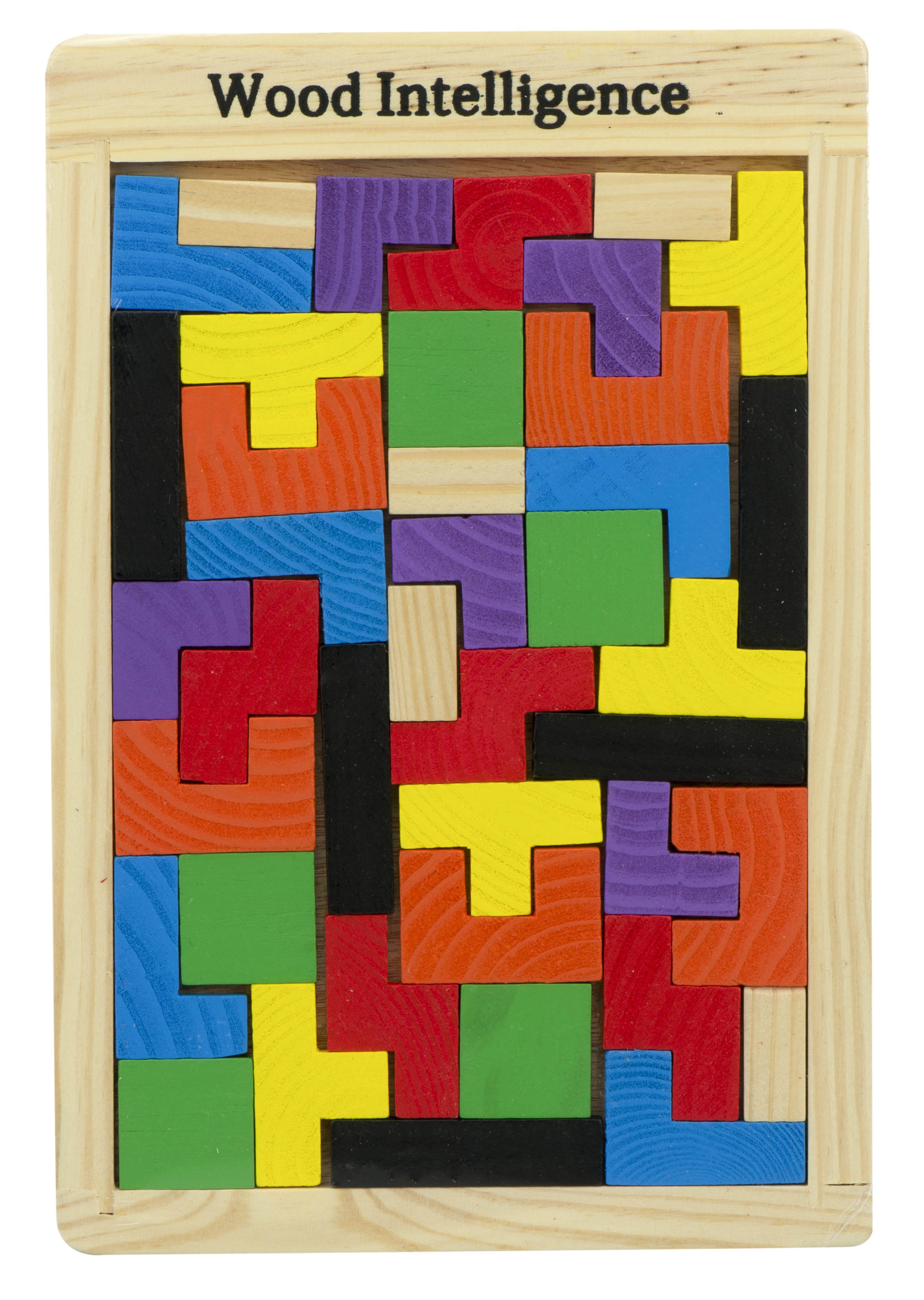 Montessori medinis spalvotas Tetris