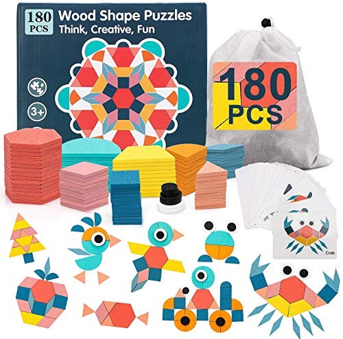 Montessori medinė puzzlė 180dalių