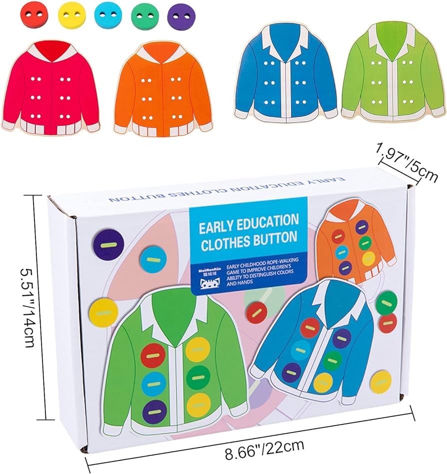 Vėrimo žaidimas ''Susiūk sagas/Clothes button''