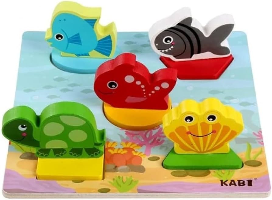 Medinė dėlionė ""Ocean puzzle''
