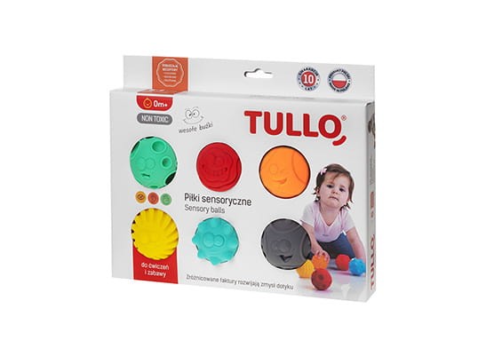 Sensoriniai 6 vnt  kamuoliukai "Tullo"