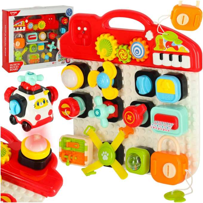 Interaktyvi lavinamoji lenta kūdikiui  Mašina su kaladėlėmis