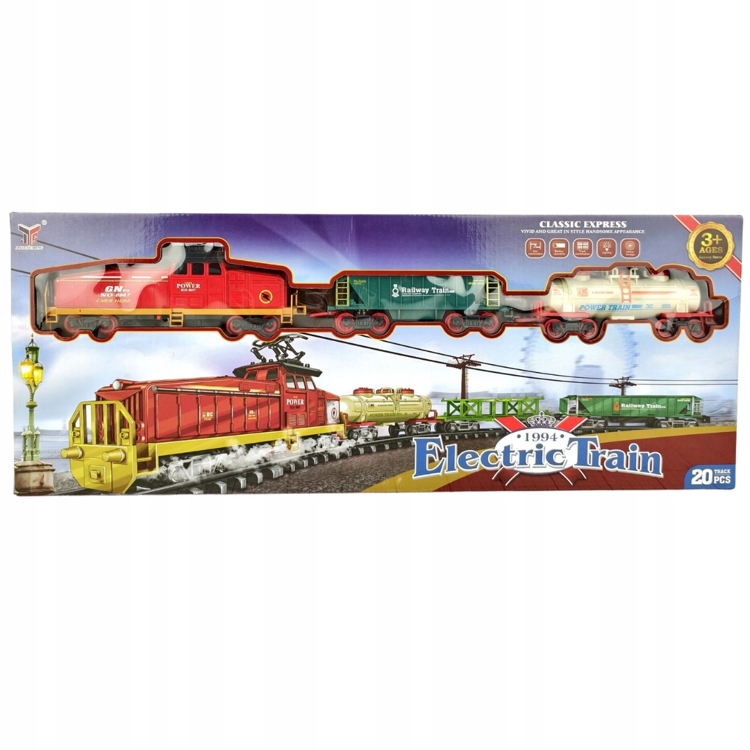 Elektrinis traukinys su bėgiais 20 dalių