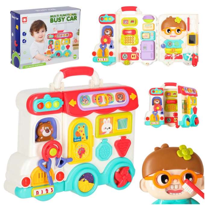 Interaktyvus  Montessori kūdikio žaidimų lagaminas