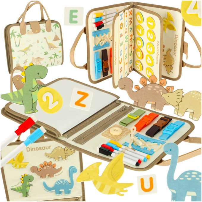 Montessori lavinimo knyga-lagaminas  ''Dino''