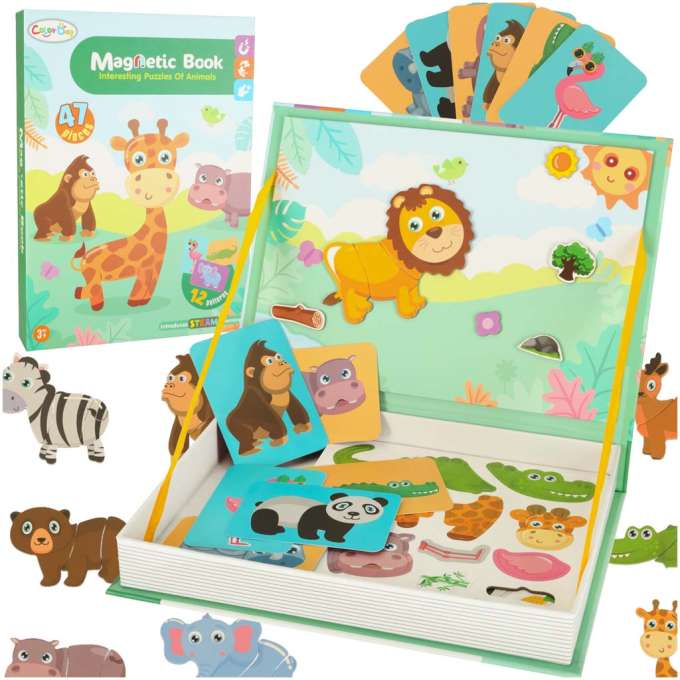 Magnetinė knyga su magnetukais ''Safari''